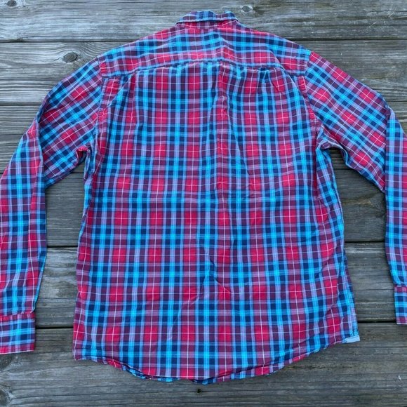 American Eagle Outfitters Men Casual Shirt Long Sleeve Button Down Plaid Sz M/M - Picture 7 of 10